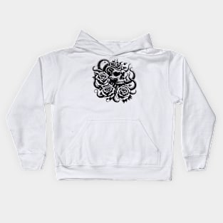 skull kraken design Kids Hoodie